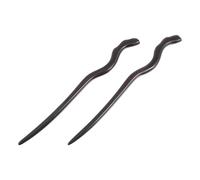 COHEALI Épingle à cheveux vintage 2 pièces noir en ébène, coiffe orientale, fixation de coiffure, pour fêtes et rendez-vous