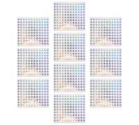 COHEALI Étiquettes Autocollantes Argentées de Contrôle Qualité Qc Pass, 10 Feuilles Auto-adhésives, Assurance Fiable et Vérification Précise pour Inspection Produit