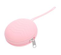 COHEALI Étui Réutilisable en Silicone Léger, Boîte de Voyage Pratique Rose, Facile à Nettoyer, Adapté au Rangement Paquet à Main