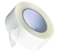 COHEALI Fibre de Verre Ruban Adhésif Forte Adhérence en Maille Simple Face | Blanc, Haute Résistance à L'usure, pour Plaques D'acier Fines et Télécopieurs, Usage Domestique Industriel