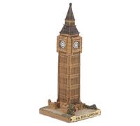 COHEALI Figurine Modèle Artistique Simple et Créatif Horloge de Londres en Résine Résistante Grande Ornement Rétro Pratique pour Décoration de Bureau pour Espace de Travail