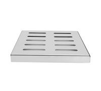 COHEALI Grille de Drainage en Acier Inoxydable 30X30 CM Plaque D’Égout Résistante aux Charges Lourdes Maille Anti-Débris pour Allée Garage et Système D’Évacuation Extérieur