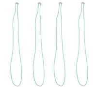 COHEALI Groupe de sacs poubelles avec bande porte-poubelle élastique vert 4pcs, bord arrondi, adapté pour poubelle recyclage et extérieur
