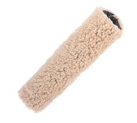 COHEALI Housse D'accoudoirs en Sherpa Beige 33x27 Cm pour Fauteuil de Bureau, Coussin Molletonné Antidérapant, Protection Hiver Confortable pour Accoudoirs Chaise Gaming et Bureau