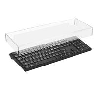 COHEALI Housse de Clavier en Acrylique Transparente, Protection Étanche et Anti-poussière, Couvre Entièrement Les Touches Plates pour Clavier Mécanique de Bureau