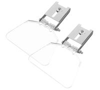 COHEALI Kit de Protections Oculaires en Acier Inoxydable 2 Pièces Visières de Banc et Panneaux Anti-Poussière pour Meuleuse d'Établi Adapté à Usage Atelier