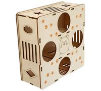 COHEALI Labyrinthe pour Hamster en Bois, Activité Anti-Ennui | Rats et Petits Animaux, 1 Pièce, Tunnel Ludique, Aide à Limiter L’obésité
