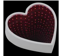 COHEALI Lampe LED Décorative Forme de Cœur Effet Miroir pour Bureau et Chambre Veilleuse Unique Ambiance Romantique