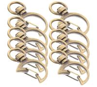 COHEALI Lot de 10 Porte-clés en Alliage de Zinc Fermoirs Pivotants en Métal, Clips de Fermeture Créatifs pour Accessoires Clés Soi-même, pour Loisirs Créatifs et Fabrication de Bijoux