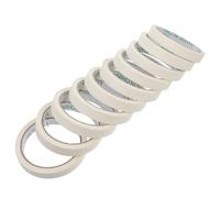 COHEALI Lot de 10 Rubans de Masquage en Papier Crépon Blanc, Adhésif Simple Face 20 Mm X 20 M, Déchirables la Main, pour Peinture en Aérosol, Protection Travaux et Décoration Intérieure