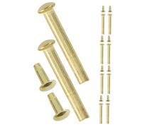 COHEALI Lot de 10 Sets de Rivets Dorés de Ventilateur Pliant 3 Mm X 31 Mm, Rivets et Écrous en Métal Plaqué, Kit de Réparation pour Éventails à Main, Accessoires Décoratifs