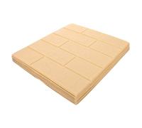 COHEALI Lot de 10 Stickers Muraux Autocollants à Motif Brique 3D Papier Peint Xpe Mousse Autocollant Décor Mural Beige Clair Imperméable et Insonorisé pour Décoration Intérieure