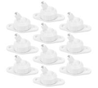 COHEALI Lot de 10 Supports Muraux Universels Multi-Angles pour Détecteur D'alarme Infrarouge, Fixation Murale Robuste Compatible Systèmes de Sécurité Domestique, Utilisation Intérieure,
