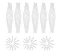 COHEALI Lot de 100 Filets de Protection Blancs en Plastique pour Bouquets et Boutons de Rose, Accessoires Élégants pour Emballage Floral et Occasions Mariages
