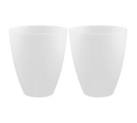 COHEALI Lot de 2 Abat-Jours Cylindriques en Plastique Blanc Trou Central 42 MM Accessoire pour Lampe Murale et Lustre Diffuseur D’Éclairage Vintage pour Décoration Intérieure