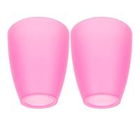 COHEALI Lot de 2 Abat-Jours en Plastique Rose pour Lampe de Bureau Suspendre Diamètre Moyen 42 MM Petit Abat-Jour Décoratif pour Lampe de Chevet Protège la Lumière et Convient au