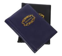 COHEALI Lot de 2 Albums de Collection de Pièces en PU et PVC 120 Pochettes Transparentes Couleurs Bleu et Noir Rangement Organisé pour Collectionneurs en Déplacement Albums Portables