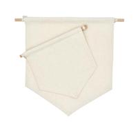 COHEALI Lot de 2 Bannières Fanion pour Broche en Toile Beige, Décoration Murale Multifonctionnelle Design Unique pour Collectionneurs de Broches et Événements
