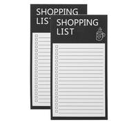 COHEALI Lot de 2 Blocs-Notes pour Réfrigérateur Liste de Courses avec Fixation Aimantée Bloc-Notes Réutilisable au Design Distinctif Pratique pour Rappels et Organisation Quotidienne