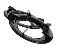 COHEALI Lot de 2 Grilles Rondes Noires pour Cuisinière à Gaz Support pour Brûleur à Gaz Accessoire Cuisine Antidérapant Compatible Cuisson au Stabilité Renforcée