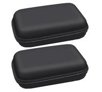 COHEALI Lot de 2 Paquet de Rangement Antichoc en Eva pour Accessoires Électroniques, Dimensions 12x10x4 Cm, Sacoches Noires Compactes pour Disques Durs Portables et Voyages