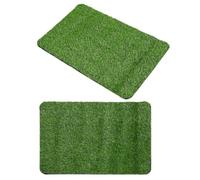 COHEALI Lot de 2 Tapis de Porte en Gazon Artificiel Vert pour Chien, Intérieur et Extérieur, en Fibres Synthétiques Lavables, pour L'apprentissage Propreté la Maison