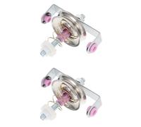 COHEALI Lot de 2 Tendeurs de Ruban en Plastique et Fer Accessoire pour Machine à Tisser Dispositif de Tension pour Métier à Tisser Couleur Blanc Laiteux Compatible Machines à Tresser