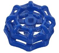 COHEALI Lot de 2 Volants de Vanne à Guillotine en Acier Moulé, Poignées Métalliques Bleu Foncé 6x6 Mm, Diamètre Extérieur 58 Mm, Remplacement pour Robinet D'arrêt D'eau et Tuyau