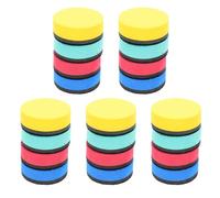 COHEALI Lot de 20 Effaceurs Magnétiques pour Tableau Blanc Gommes Multi-Usages en Feutre de Laine Couleurs Assorties Accessoires Scolaires Pratiques pour Bureau et École