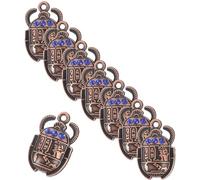 COHEALI Lot de 20 Pendentifs Scarabée 26X16Mm en Alliage Bleu Breloques Soi-Même pour Fabrication de Bijoux Colliers Bracelets Porte-Clés - Accessoires Artisanaux pour Création