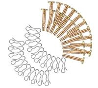 COHEALI Lot de 20 Set de Set de Goupilles de Cisaillement en Acier Inoxydable pour Souffleuse à Neige, Goupilles Fendues de Remplacement, Accessoires de Rechange pour Protection de Boîte