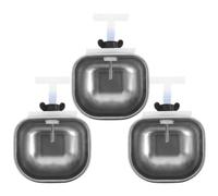COHEALI Lot de 3 Bols d'eau Automatiques pour Lapins, Abreuvoirs en Acier Inoxydable 304 Grosse Taille, Dispositif Étanche sans Fuite pour Élevage et Cage de Petits Animaux