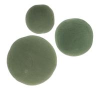COHEALI Lot de 3 Boues de Fleurs Séchées Sphériques Mousse de Fleur Absorbante de Boule Base pour Compositions Fournitures pour Mariage et Décoration Événementielle