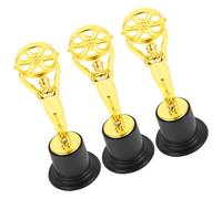 COHEALI Lot de 3 Mini Trophées Dorés en Plastique Sûrs, Décoration Récompense pour Garçon et Filles, Présents Scolaires et Fête, Trophées Reconnaissance Élèves Maternelle et Primaire,