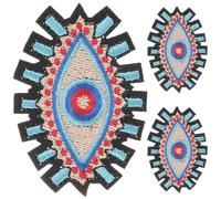 COHEALI Lot de 3 Patchs Thermocollants Décoratifs 65 X 45 CM Motif Cache-Œil le Mauvais Œil Accessoires pour Chapeaux et Manteaux Patchs DIY pour Vêtements et Paquet