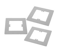 COHEALI Lot de 3 Plaques Décoratives Grises pour Prises et Interrupteurs Muraux 86 Type, Caches de Prises Électriques Légers en PC Résistants, Masque les Interstices pour Rénovation