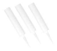 COHEALI Lot de 3 tubes de mastic vides rechargeables - Buse fine - Tubes à presser en plastique pour réparation de fuites de plomberie et amélioration de la maison