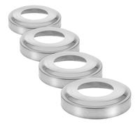 COHEALI Lot de 4 Couvercles Décoratifs en Acier Inoxydable 304 Épais 05 MM Diamètre 48 CM pour Rampe et Échelle de Piscine Enterrée Pièces Détachées pour Échelle de Piscine