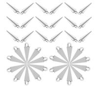 COHEALI Lot de 40 Breloques Coniques en Alliage de Zinc Lisse, Charms Style Punk pour Création de Bijoux Diy, Pendentifs pour Bracelets, Colliers, Accessoires de Mode, Chaîne Ornementale