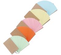 COHEALI Lot de 5 Carnets de Notes Portables avec Fiches Mémoire Vierges à Anneaux, Format Pratique, Couleurs Assorties pour Cartes de Vocabulaire et Mémos Scolaires