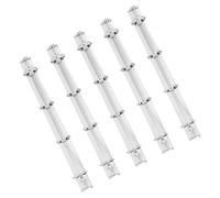 COHEALI Lot de 5 Classeurs de Documents A4 en Métal Argenté à 4 Trous, Légers et Faciles pour Organiser Bureau Réunion