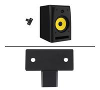 COHEALI Lot de 5 Supports Muraux Universels pour Haut-Parleur Fixation Murale Noire Matériau Solide Installation Facile Support de Haut-Parleur Adapté Maison Magasin Hôpital