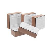 COHEALI Lot de 5 Tampons en Bois pour Journal Intime Kit Scrapbooking DIY Tampons Caoutchouc pour Suivi Repas Budget et Sommeil Accessoires pour Agenda Quotidien Outils Créatifs