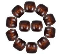 COHEALI Lot de 50 Perles en Bois Naturel Forme Boulier pour Bijoux Design Espacement pour Bracelets et Colliers DIY Loisirs Créatifs