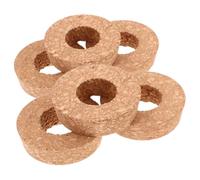 COHEALI Lot de 6 Bouchons de Liège Percés Ø 3 Cm pour Vases Hydroponiques Transparents, Couvercles en Bois Naturel Adaptés la Culture Hydroponique et Décoration Intérieure, Compatibles