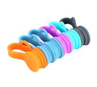 COHEALI Lot de 6 Enrouleurs de Câbles Magnétiques en Silicone pour Écouteurs Organiseur Compact sans Emballage Support Pratique pour Gestion de Fils Usage Quotidien Couleur Aléatoire