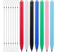 COHEALI Lot de 7 Stylets pour Écran LCD avec Cordons Noirs Élastiques, Stylo pour Tablette Tactile et Tablette Graphique, Écriture Fluide et Dessin Précis, Accessoire Électronique