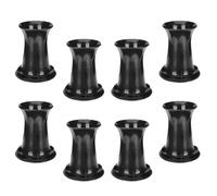 COHEALI Lot de 8 Tubes de Remplacement pour Caisson de Basses Tube Bass-Reflex en Plastique Noir 90Mm X 110Mm Accessoire pour Haut-Parleur Subwoofer Améliore la Restitution des Basses