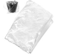 COHEALI Lot de 80 Sachets Jetables Transparents pour Bain de Pieds, Doublures de Pédicure en Plastique pour Spa et Soins à Domicile, Accessoires Pratiques pour Trempage et Soins des Pieds