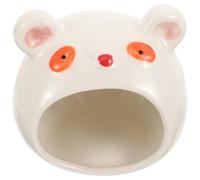 COHEALI Maison de Hamster en Céramique, Nid Rafraîchissant d'ours | Cachette pour Petit Animal, Usage Repos et Élevage, Blanc, Résistante à L'usure, Toute Saison